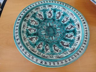 Plato de Cerámica Pintado a Mano (Paterna)
