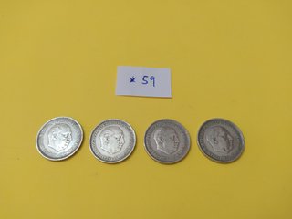 4 MONEDAS 5 PESETAS 1957 *59
