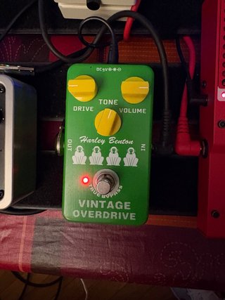 Pedal Overdrive Harley Benton Vintage sonido Ts9