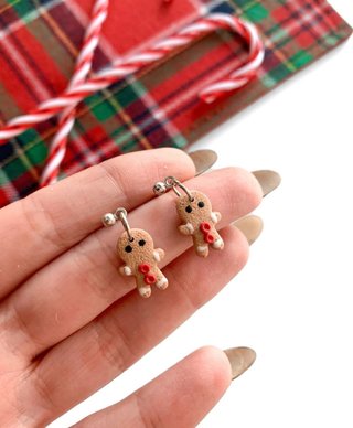 Pendientes Mini Muñeco de Jengibre