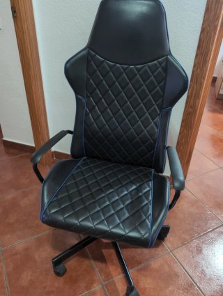 Silla Gamer Negra y Azul