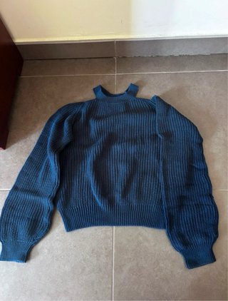 Jersey azul de punto
