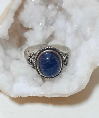 Anillo Plata de Ley 925 y Lapislázuli - Talla 18
