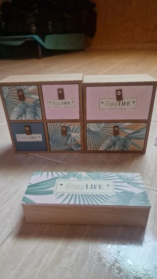 Set de joyeros de madera