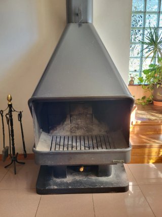 Estufa chimenea llar de foc