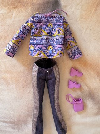 Conjunto Barbie Fashion Avenue Denim Mattel 2002