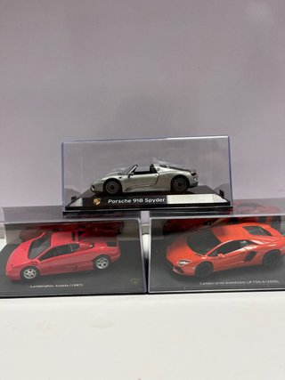 Lote 3 Coches Escala 1:43 Lamborghini y Porsche