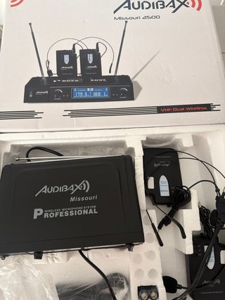 Set 2 Micrófonos Inalámbricos VHF Audibax