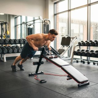 Banco de musculación plegable