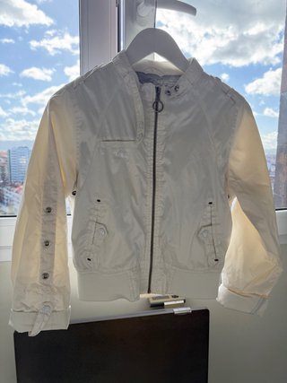 Cazadora Bomber Blanca táctel (Pepe Jeans)