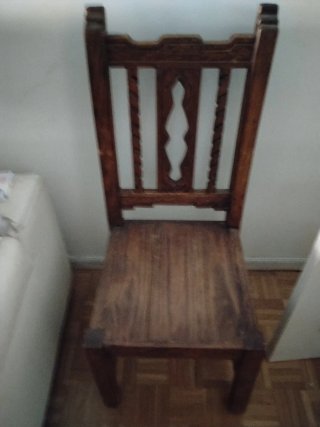 Set de 4 sillas castellanas de madera