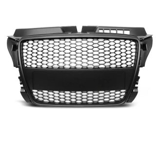 Parrilla delantera Audi A3 8P 08-12 look RS3 Negro