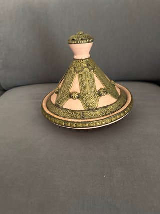 Tajín Marroquí Artesanal Rosa y Plateado