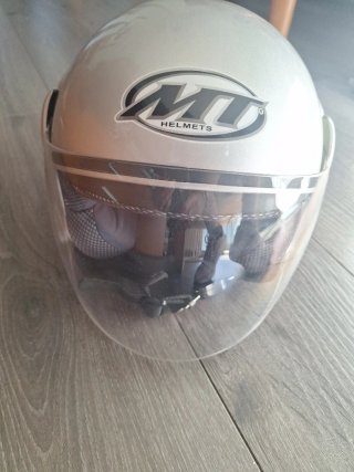 Casco de Moto MT Helmets Plateado Talla S