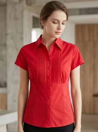Blusa Roja de Manga Corta