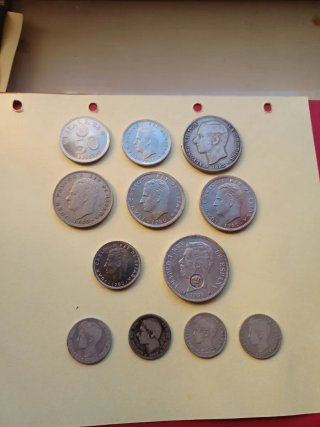 Lote de 11 Monedas Antiguas Españolas
