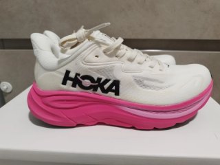 Zapatillas Hoka Mujer Blancas y Rosas