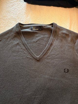 Jersey Fred Perry Gris Talla M