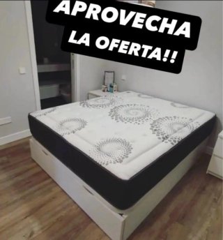 Canapés abatible con colchónes