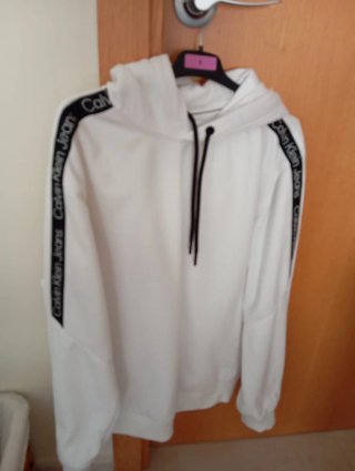 Sudadera Calvin Klein Blanca Talla S