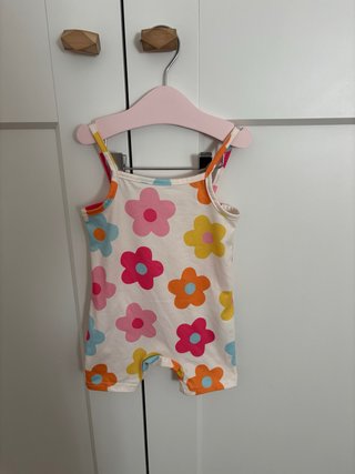 Pelele de Bebé con Estampado de Flores
