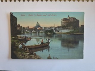 Postal Antigua Roma Castel S. Angelo