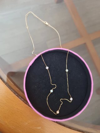 Cadena Parfois Plata Baño Oro 18k
