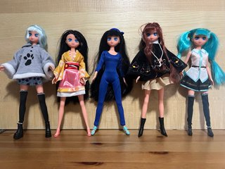 Set de 5 Muñecas Maniquíes Estilo Manga