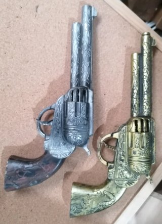 Pistolas de juguete Vaquero del Oeste. Western