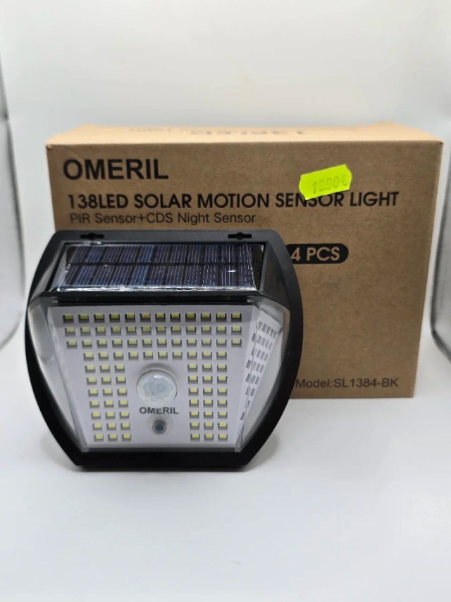 Pack 4 Luces Solares LED OMERIL con Sensor