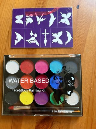 Kit de Pintura Facial y Corporal 15 Colores