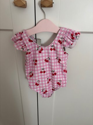 Bañador Infantil Estampado Cerezas