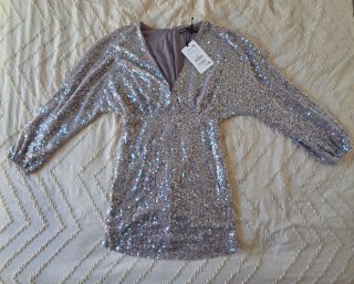 Vestido Corto Lentejuelas Pull&Bear NUEVO