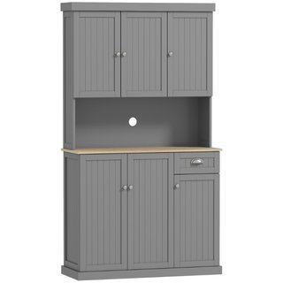 Mueble Despensa Rústico Gris, 101x39x180cm