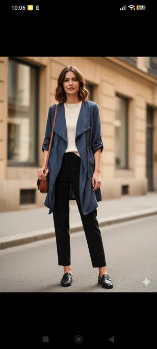 Casaca Azul Estilo Casual. Talla S/M/L