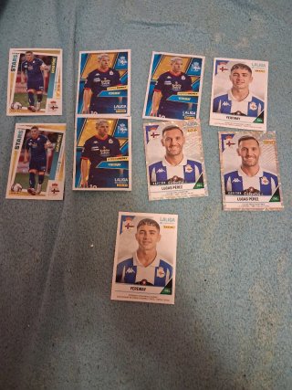 Lote 9 Cromos Panini Deportivo de la Coruña