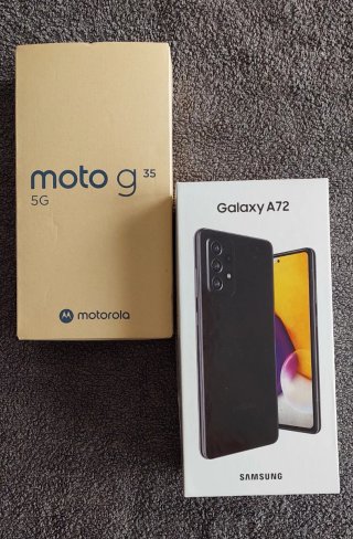 OFFERTA, 2 Cellulari: Motorola Moto G35 e Samsung A72