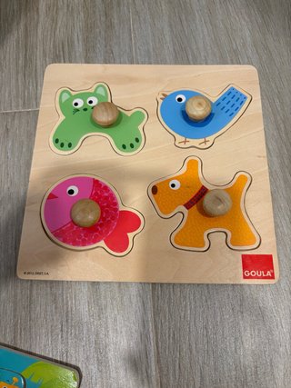 Puzzle de madera para bebé Goula