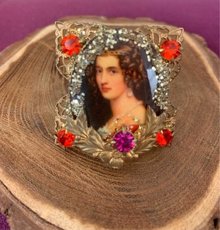 Anillo Vintage Belle Époque dama victoriana