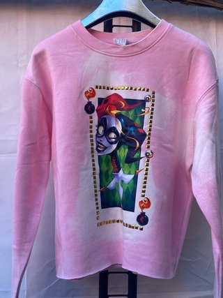 Sudadera Crop Top Rosa Harley Quinn