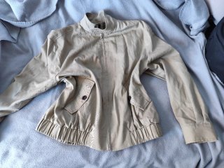 Chaqueta Bomber Beige