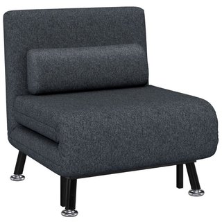 Sillón Cama 3 en 1 con Respaldo Regulable y Cojín,