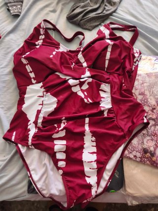 Bañador Estampado Rojo