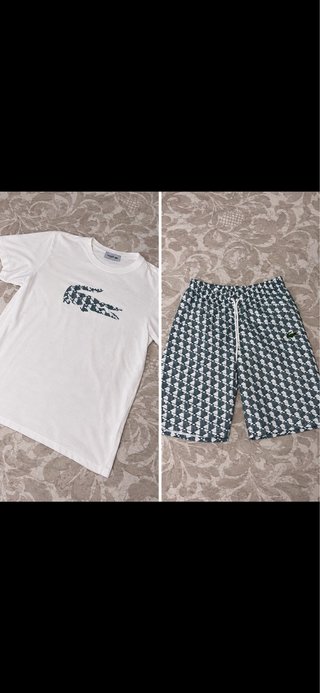 Conjunto Lacoste Camiseta y Pantalón Corto