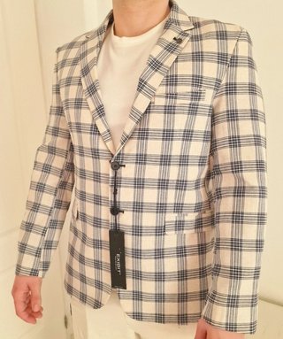 Americana Blazer Cuadros Exibit