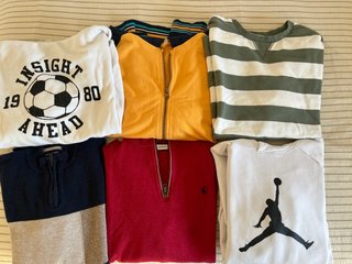 Lote 6 Sudaderas y Jerseys Chico 12-14 años