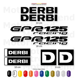Kit Vinilos Derbi GPR 125 racing GPR125