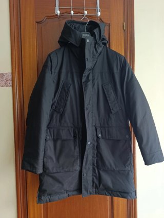 Abrigo de plumas Zara negro