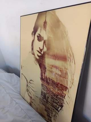 Cuadro Decorativo Mujer y París