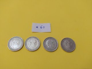 4 MONEDAS 5 PESETAS 1957 *60
